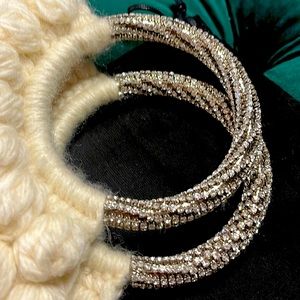 Gedebe Sachel Crochet Wool Ring Top Handle Bag. Made In Italy.